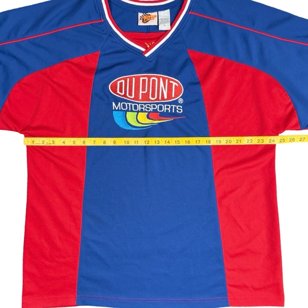 Vintage Jeff Gordon DuPont Motorsports NASCAR Jersey Blue Red XL - Picture 5 of 5